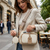 Nandvim Multi-Compartment Sling Bag with Zig-Zag Strap