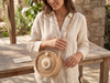 Boho-Chic Handmade Daisy Jute Sling Bag for Women