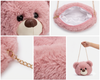 Premium Teddy Bear Face Plush Sling Bag for Girls & Women