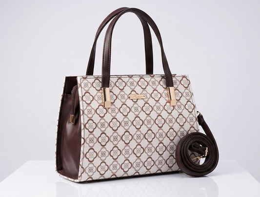 Elegant Printed Handbags For Women | Stylish Women Shoulder Bag With Top Handles | Trendy Girls College & Office Tote Bag