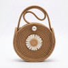 Boho-Chic Handmade Daisy Jute Sling Bag for Women