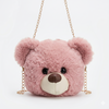 Premium Teddy Bear Face Plush Sling Bag for Girls & Women